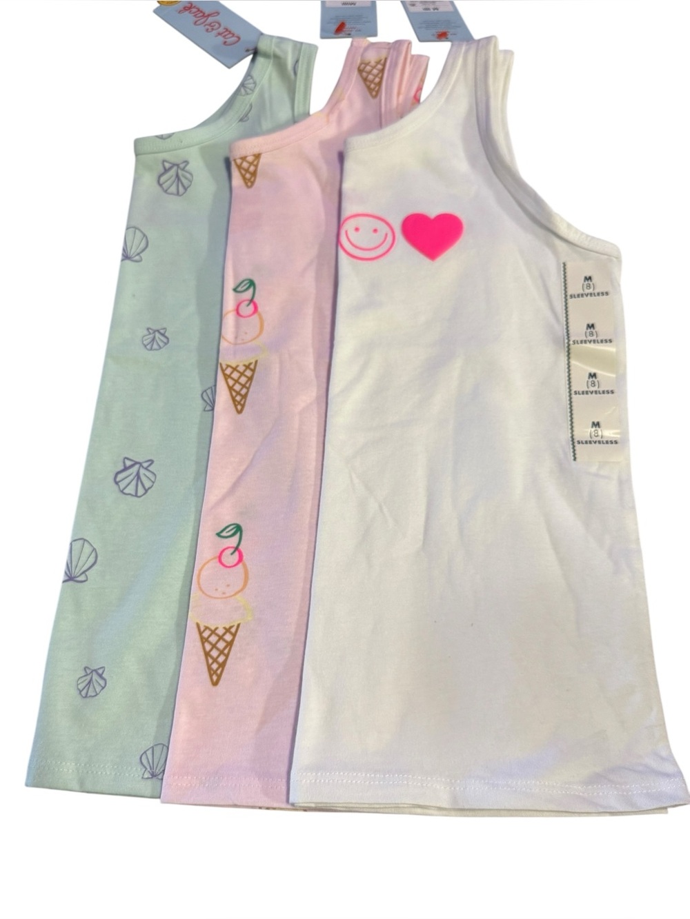 Cat & Jack Tank Top Bundle of 3 Sz M (8) NWT - Picture 3 of 14